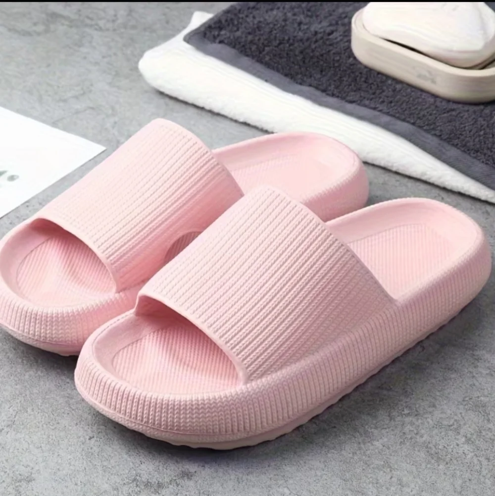 EVA Cloud Slides | Soft Ribbed Shower Slippers | True to Size | Multiple Sizes